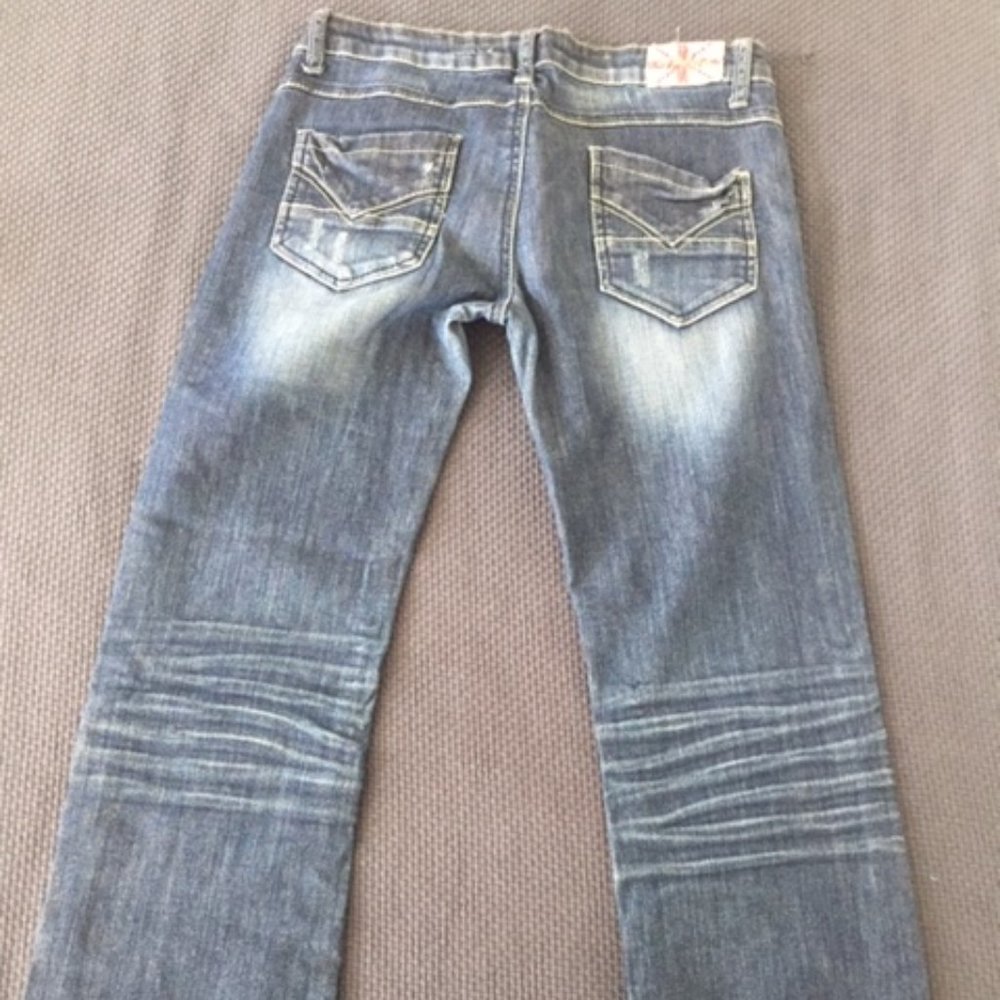 Distressed Machine Jeans - Picture 2 of 5
